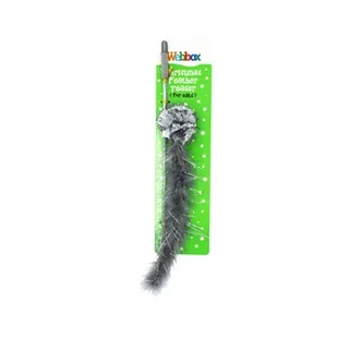 Webbox Festive Christmas Feather Teaser Silver 60cm