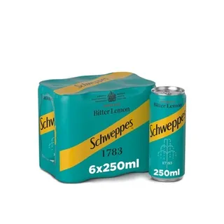 شويبس ليمون مر علبة 6 x 250مل