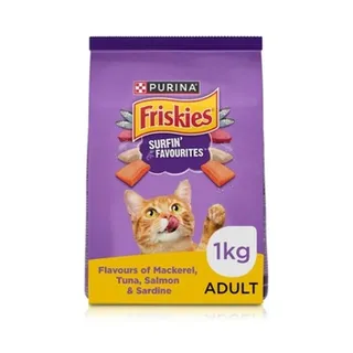 Friskies Surfin Favourites Dry Cat Food 1kg