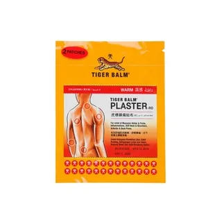 Tiger Balm Plaster Warm Small 7cm x 10cm (2 Plasters Per Pack)
