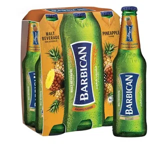 Barbican Non Alcoholic Malt Beverage Pineapple Flavor 6 x 300ml