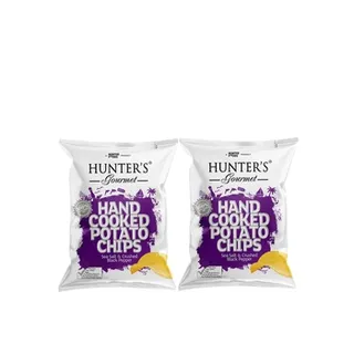 Hunter's Gourmet Crinkled Cut Chips Salted 140g Pack of 2