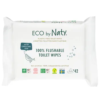 Naty Wipes Flushable 42pcs