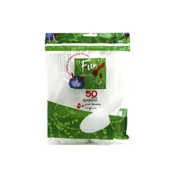 البايدر ملاعق بلاستيك 50pcs