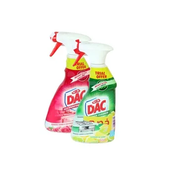 Dac All Purpose Cleaner Rose + Kitchen Cleaner Lime 500ml Pack of 2