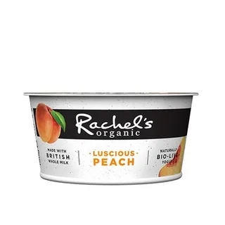 Rachel's Organic Small Pot Yoghurt With Peach 150g