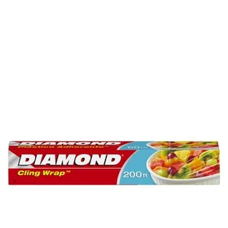Diamond Cling Wrap Clear 200ft 1pcs