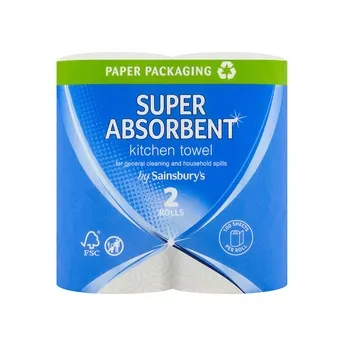 Sainsburys Kitchen Towels 2 Roll Pack