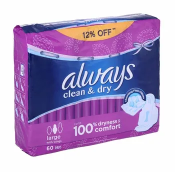 Always Cool and Dry Sani Pads 60s at 12% Off
