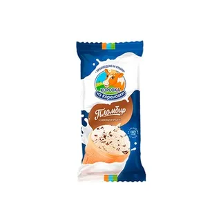 Korovka iz Korenovki Ice cream with chocolate chips in a waffle cup 80g