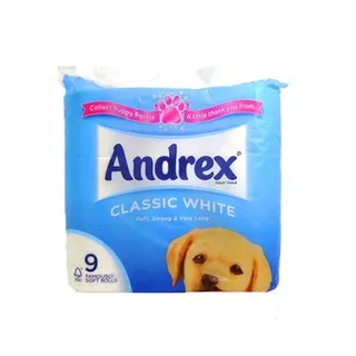 Andrex Toilet Tissue Classic White 9pcs