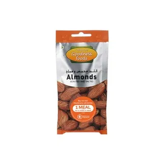 Goodness Foods Almonds Roasted & Salted Packet 40g