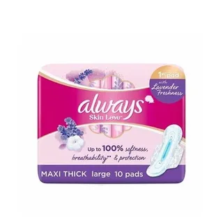 Always Skin Love Maxi Thick Pads Large 10pcs