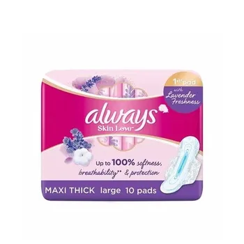 Always Skin Love Maxi Thick Pads Large 10pcs