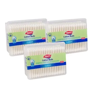 Tippys Rectangular Box Cotton Ear Buds 3X200s
