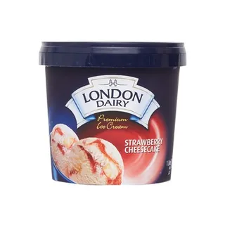 London Dairy Ice Cream Strawberry Cheese Cake 1L