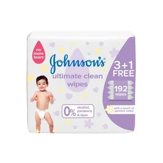 Johnson's Ultimate Clean Wipes 4X48