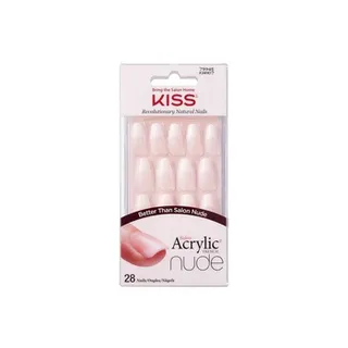 Kiss Salon Acrylic Nude French Manicure Leilani 28ct