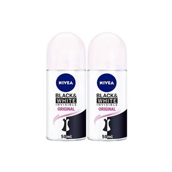 نيفيا ديو رول أون أسود وأبيض نسائي 2X50ml