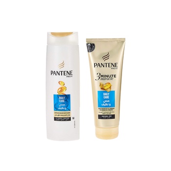 Pantene Pro V 3 Minute Miracle Daily Care Conditioner And Mask 200ml + Shampoo 400ml