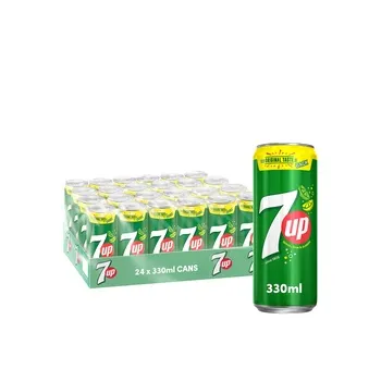 7up carbonated can soft drinks 330ml Pack of 24