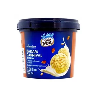 Vadilal Badam Carnival Ice Cream Quick Treat 100ml