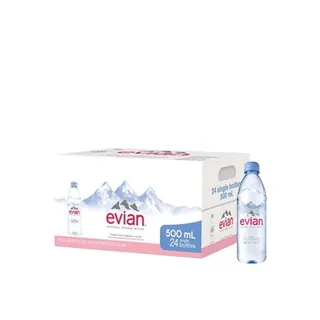 Evian Prestige Natural Mineral Water 24 x 500ml