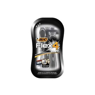 BIC Flex 4 Comfort Blister Mens Razors - Pack of 3