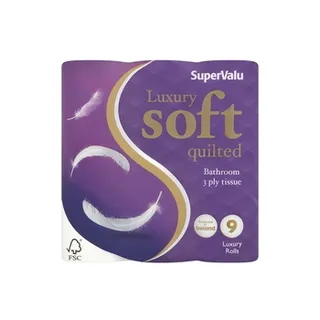 Supervalu Luxury Quilts Toilet Tissue 9 Roll