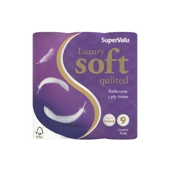 Supervalu Luxury Quilts Toilet Tissue 9 Roll
