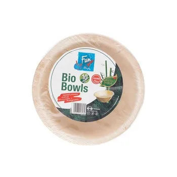 Fun Palm Bio Leaf Round Bowl 6inchs 10pack