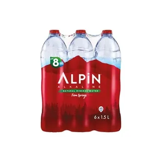 ألبين ألكالاين ماء معدني منخفض الصوديوم 6X1.5 ltr