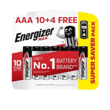 Energizer Max Alkaline AAA Battery Pack (10+4)