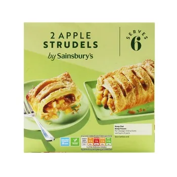 Sainsburys 2 Apple Strudels 600g