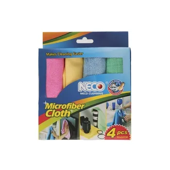 Neco Microfiber Cloth 4pcs 32X32cm