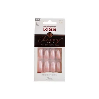 KISS Classy French Nail Manicure Kit with Gel Finish