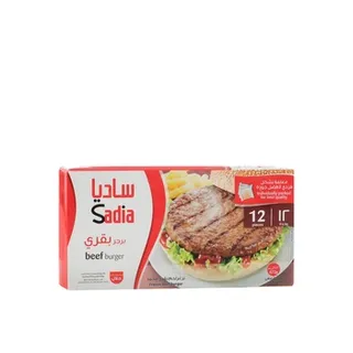 ساديا 12 برجر لحم بقري 672g