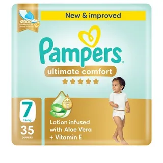 Pampers Ultimate Comfort Taped Diapers Size 7