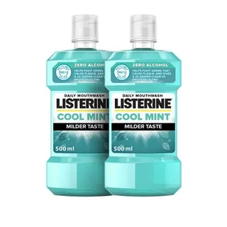 Listerine Zero Alcohol Cool Mint Milder 500ml 1+1