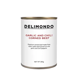 Delimondo Garlic & Chili Corned Beef 260g