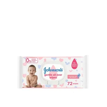 Johnsons Baby Gentle All Over Wipes 72s
