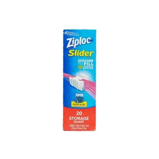 Ziploc Storage Bags Slide Lock Quart 20s