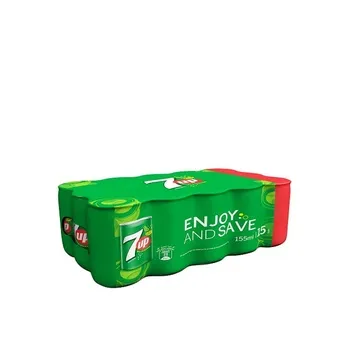 7UP Carbonated Soft Drink Plastic Bottle 155mlx15