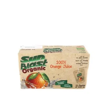 Sun Blast Organic Orange Juice 10 x 200ml