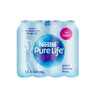 نستله بيور لايف ماء معبأ 600ml Pack of 12