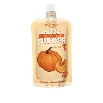 Buddy Budder Pumpkin Pup Squeeze 113g Dog Peanut Butter