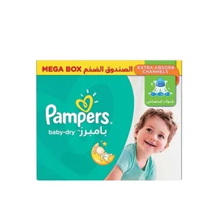 بامبرز بيبي دراي حفاضات ملصقة مع لوشن ألوفيرا تصل إلى 100% حماية من التسرب مقاس 6 13+ كجم بوكس ميجا 72 قطعة