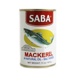 Saba Mackerel Natural Oil 425g