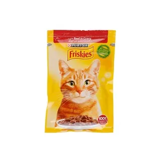 فريسكيز قط قطع لحم بقري كيس 85g