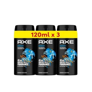 Axe Mini Men Deodorant Body Spray Anarchy 120ml Pack Of 3